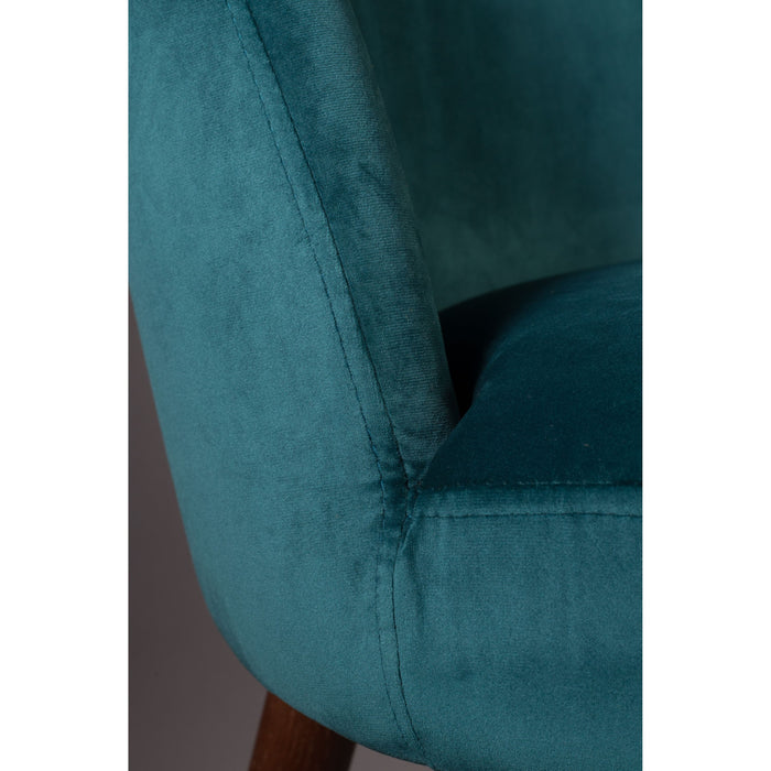 Dutchbone Barbara Eetkamerstoelen  Blauw - Set van 2