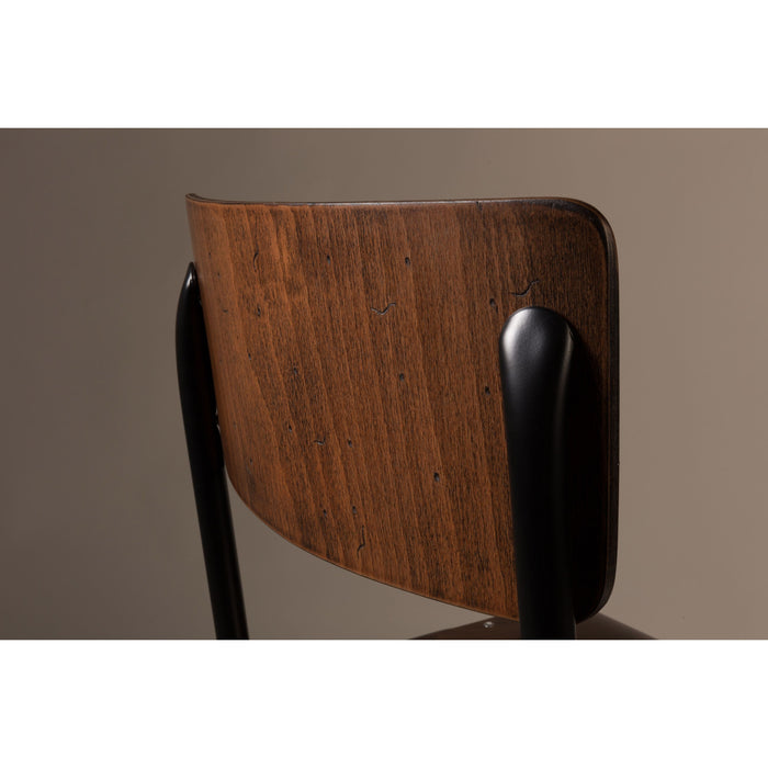 Dutchbone Scuola Eetkamerstoelen  - Set van 4 - Bruin