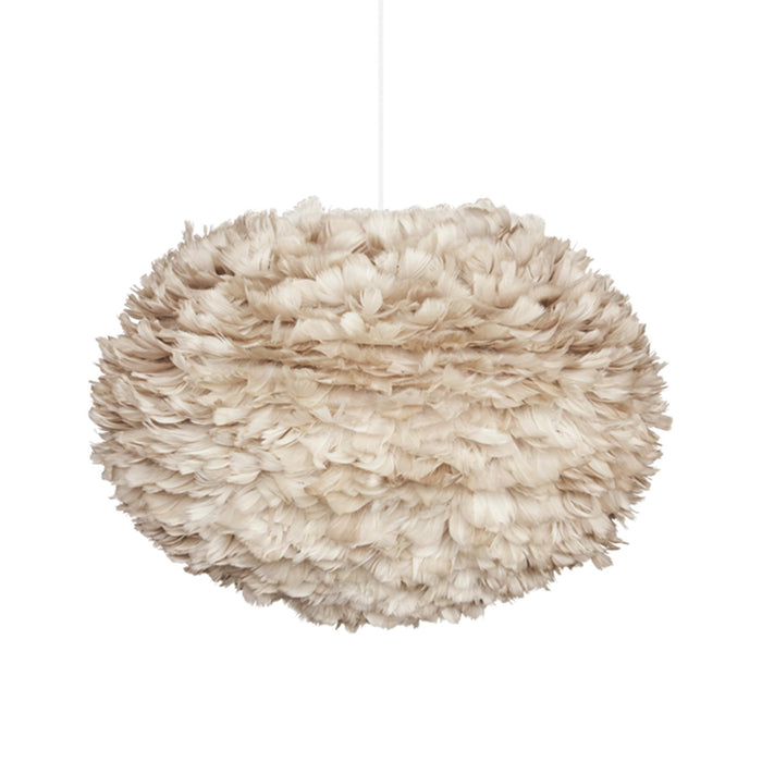 Umage Eos hanglamp large Ø65 wit snoer, lichtbruin