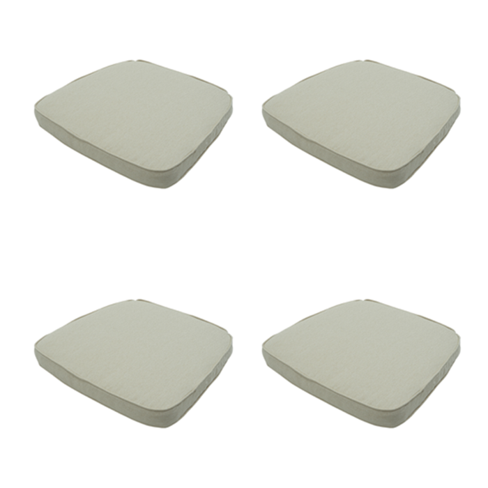 Madison -  Zitkussen Wicker Beige Canvas eco - Ca. 48x48 cm - Set van 4