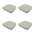 Madison -  Zitkussen Wicker Beige Canvas eco - Ca. 48x48 cm - Set van 4