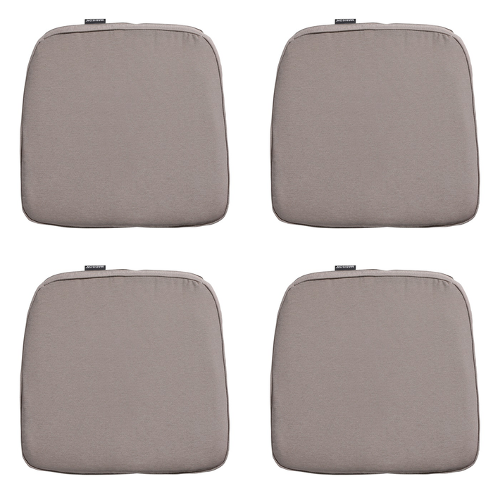 Madison -  Zitkussen Wicker Panama taupe - Ca. 48x48 cm - Set van 4