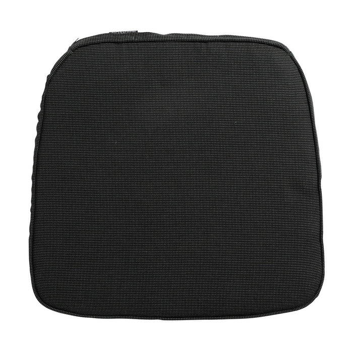 Madison -  Zitkussen Wicker Rib black - Ca. 48x48 cm - Set van 4