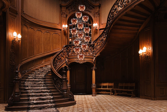 Umage Silvia Medium hanglamp Ø50 wit snoer, brons