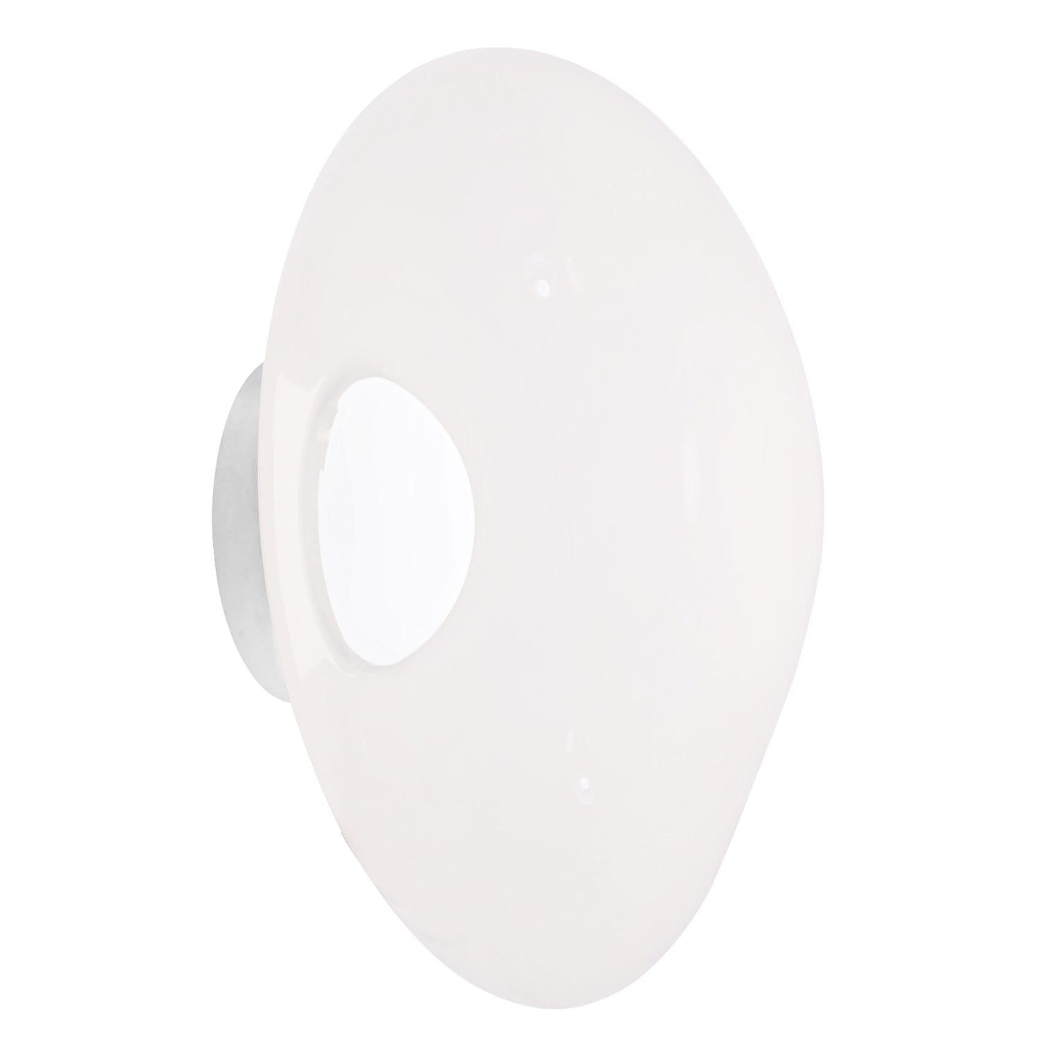 Melt wandlamp LED opaal|zilver