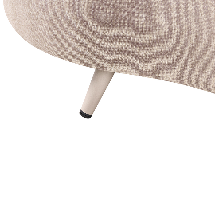 Beliani - PARORI - Tuinbank 3-zits - Beige - Linkszijdig - Olefine