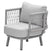 Matera aluminium lounge fauteuil - taupe - valley sand