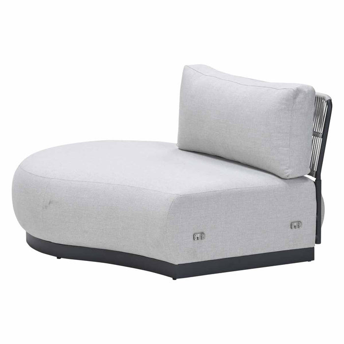 Marseille 1-zits curved chaise longue rechts- valley sand