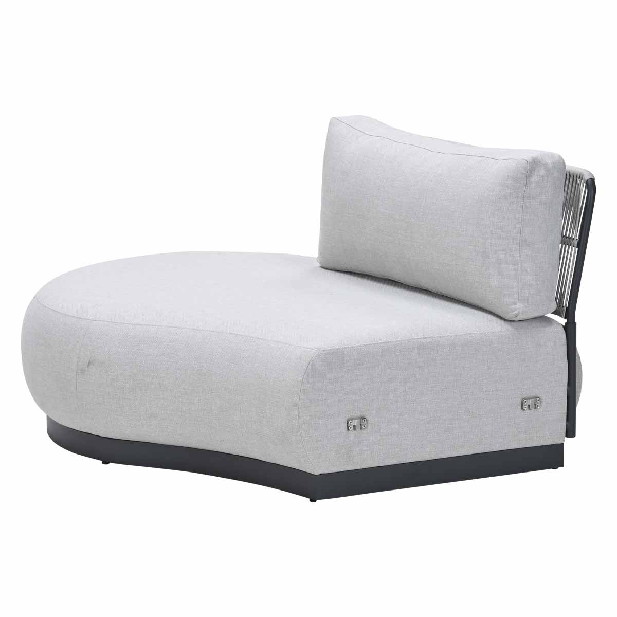 Marseille 1-zits curved chaise longue rechts- valley sand