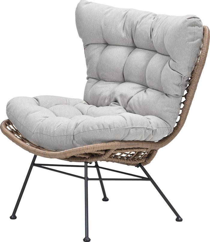Libelle wicker relax tuinstoel - natural - desert sand