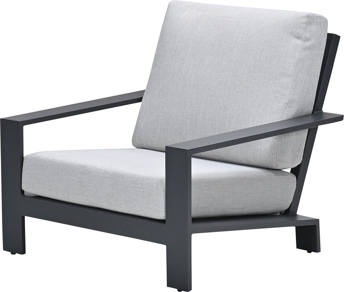 Lincoln verstelbare lounge stoel - carbon black - valley sand