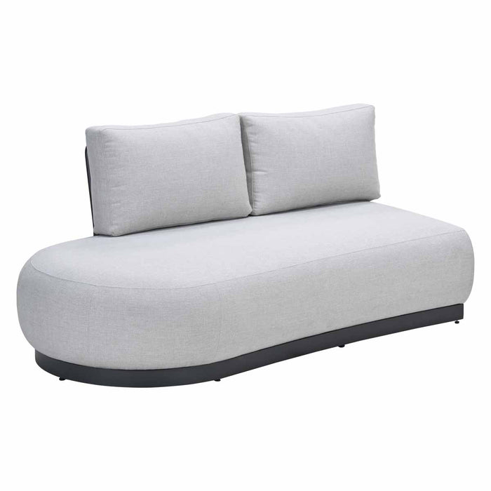 Marseille 2-zits curved chaise longue rechts -valley sand