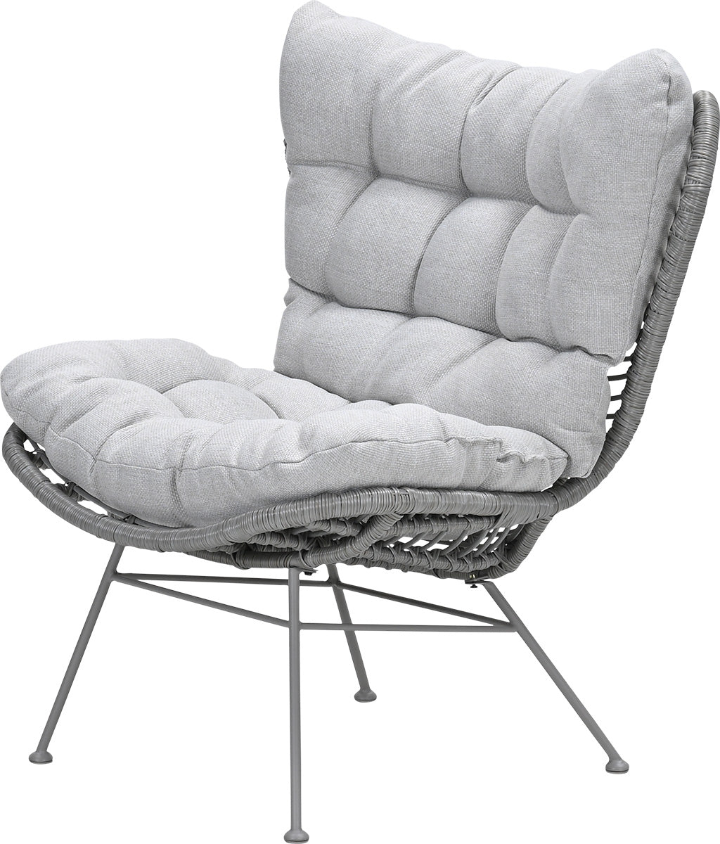 Libelle wicker relax tuinstoel - taupe - valley sand