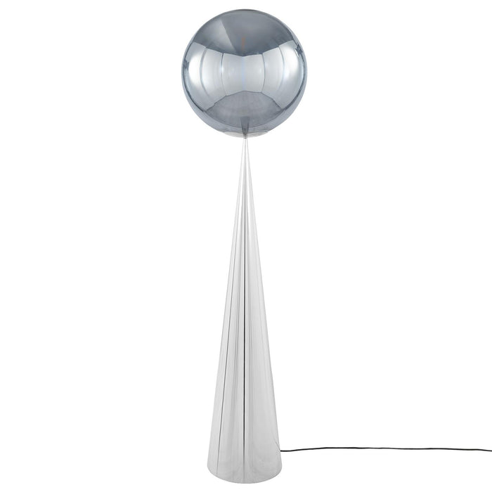 Globe Fat vloerlamp LED zilver|zilver