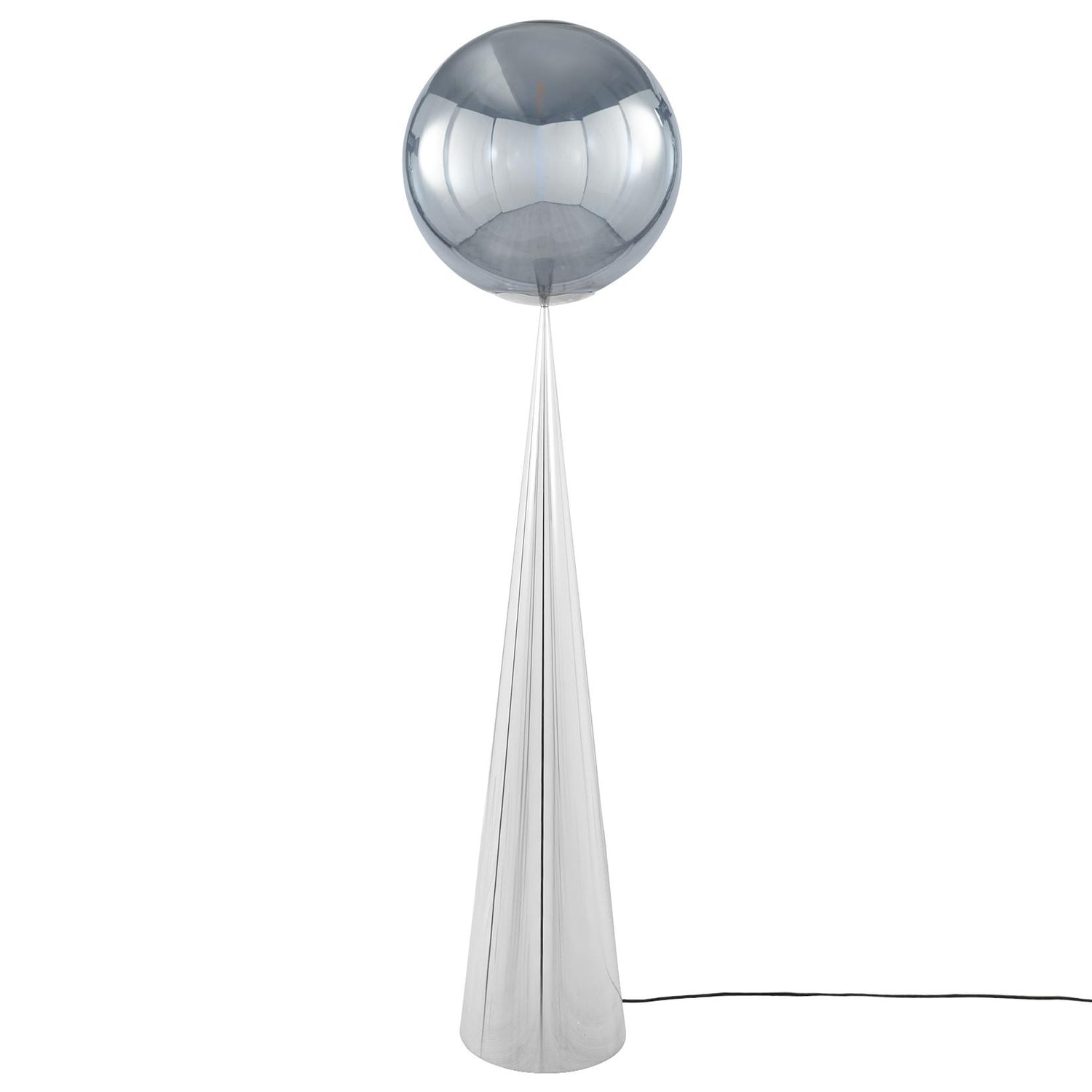 Globe Fat vloerlamp LED zilver|zilver