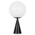 Globe Cone Fat tafellamp LED zwart|opaal