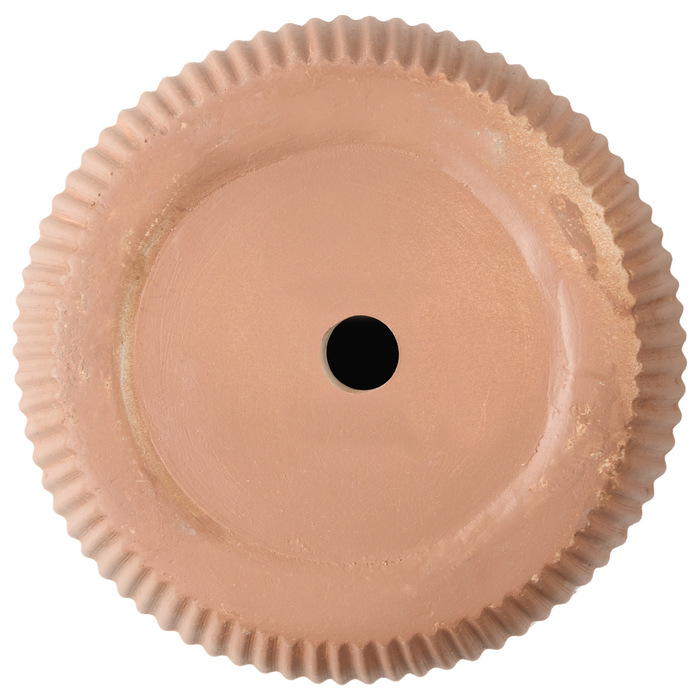 Beliani - EANTIO - Bloempot - 25 x 25 x 38 cm - Bruin - Kleivezels