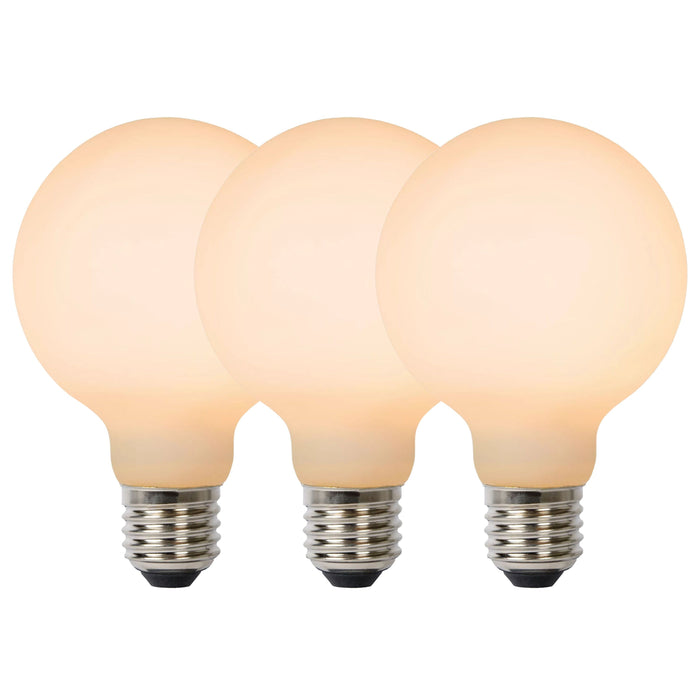 Lucide G80 Filament lamp - Opaal (set van 3)