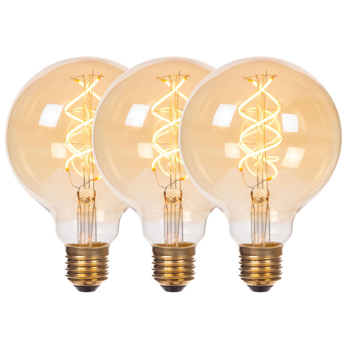 Lucide G95 Filament lamp - Amber (set van 3)