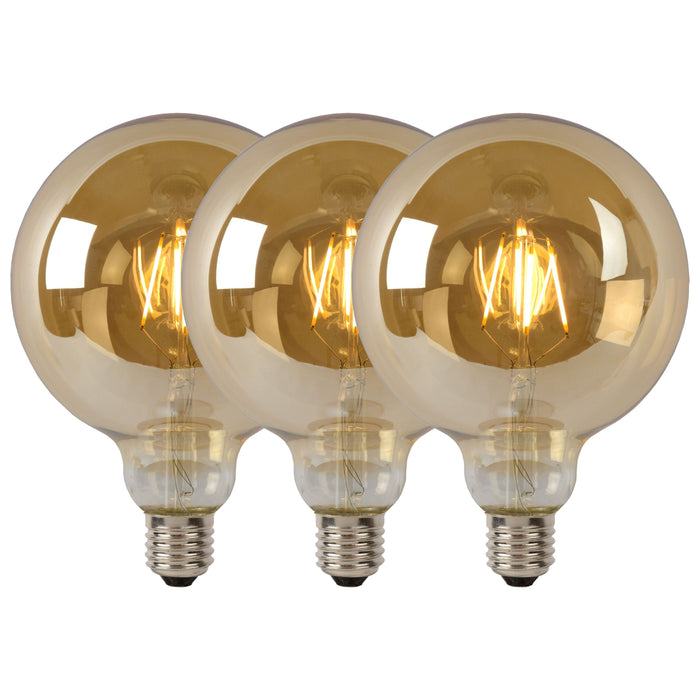 Lucide G125 Filament lamp - Amber (set van 3)