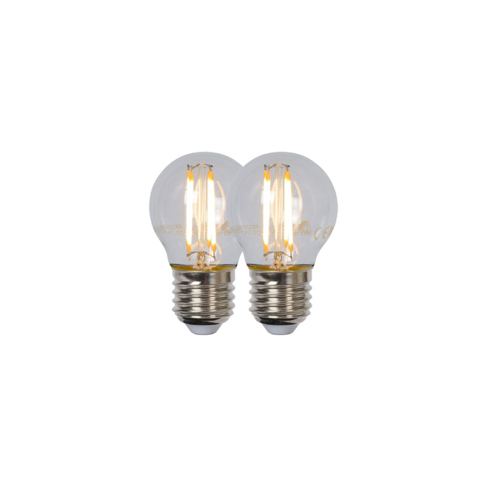 Lucide G45 Filament lamp - Transparant (set van 2)