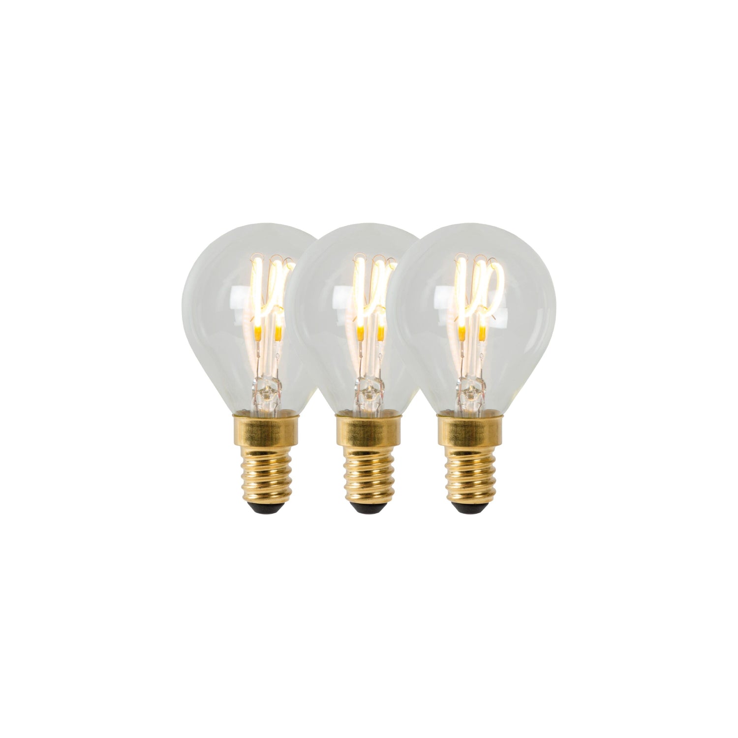 Lucide P45 Filament lamp - Transparant (set van 3)
