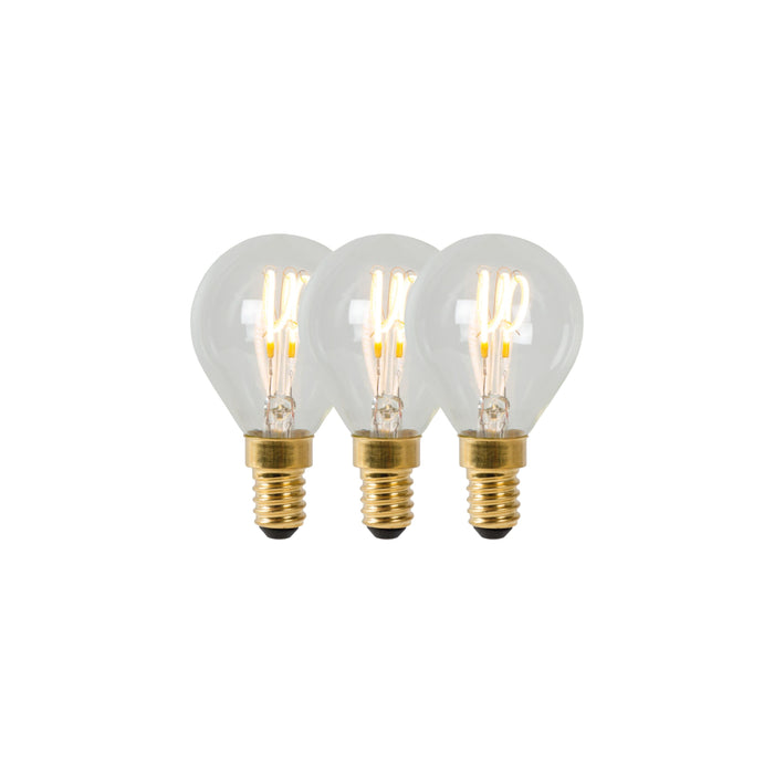 Lucide P45 Filament lamp - Transparant (set van 3)