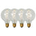 Lucide G95 Filament lamp - Transparant (set van 4)