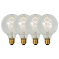 Lucide G95 Filament lamp - Transparant (set van 4)
