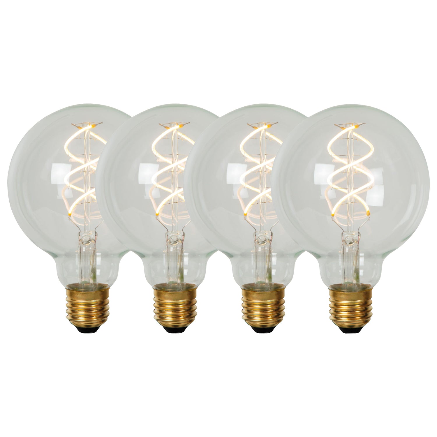 Lucide G95 Filament lamp - Transparant (set van 4)