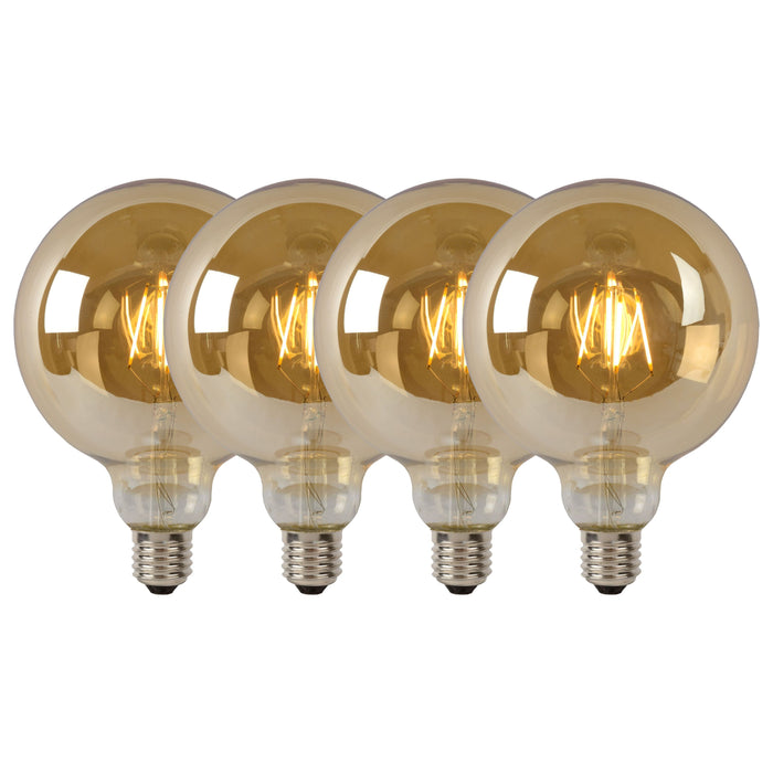Lucide G125 Filament lamp - Amber (set van 4)