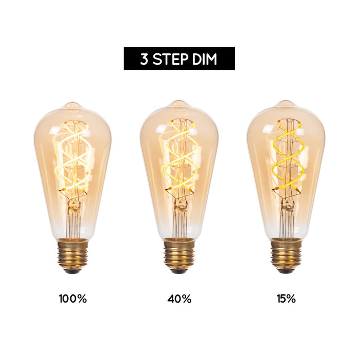 Lucide ST64 Filament lamp - Amber (set van 2)