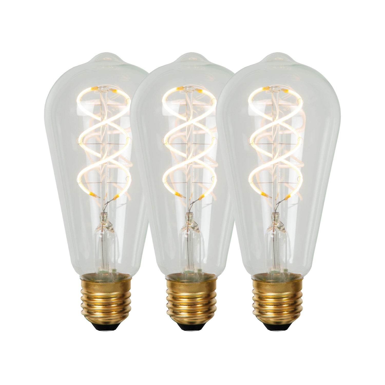 Lucide ST64 Filament lamp - Transparant (set van 3)