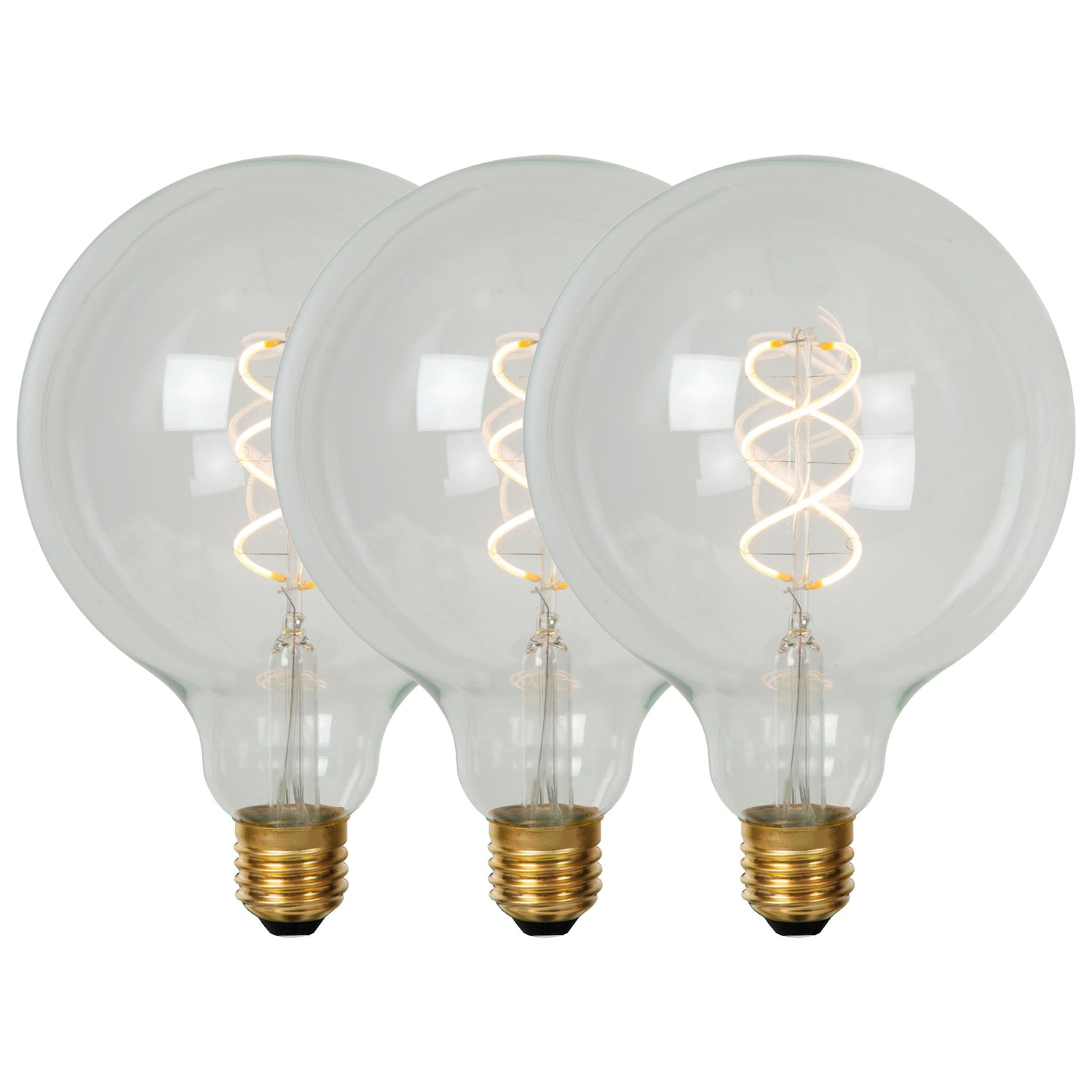 Lucide G125 Filament lamp - Transparant (set van 3)