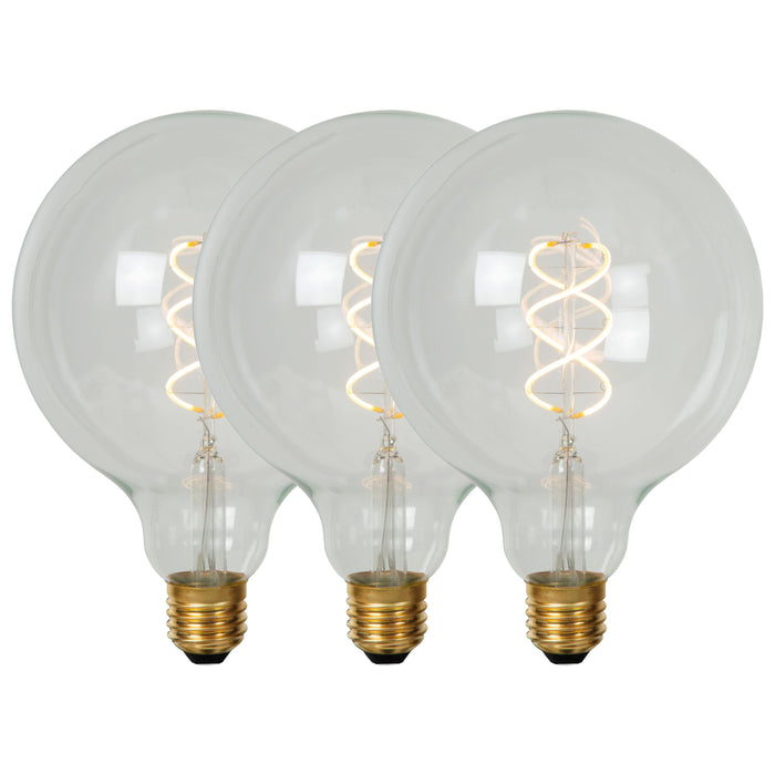 Lucide G125 Filament lamp - Transparant (set van 3)