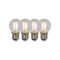 Lucide G45 Filament lamp - Transparant (set van 4)