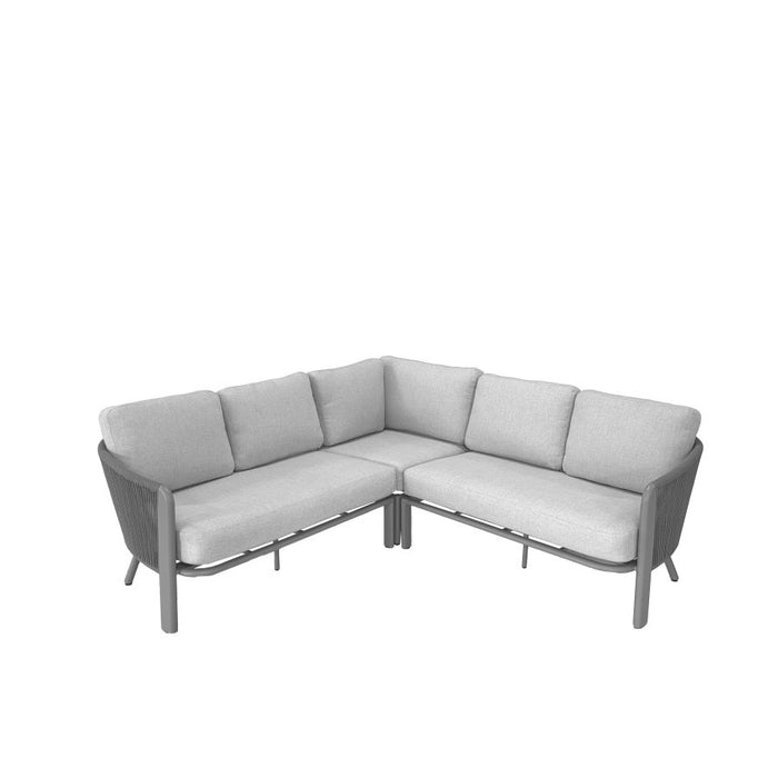 Durango rope lounge hoekset - taupe - valley sand