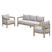 Ibiza lounge sofa set - acaciahout