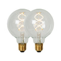 Lucide G95 Filament lamp - Transparant (set van 2)