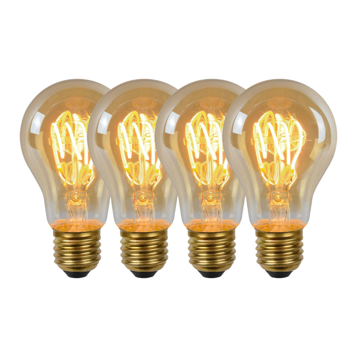 Lucide A60 Filament lamp - Amber (set van 4)