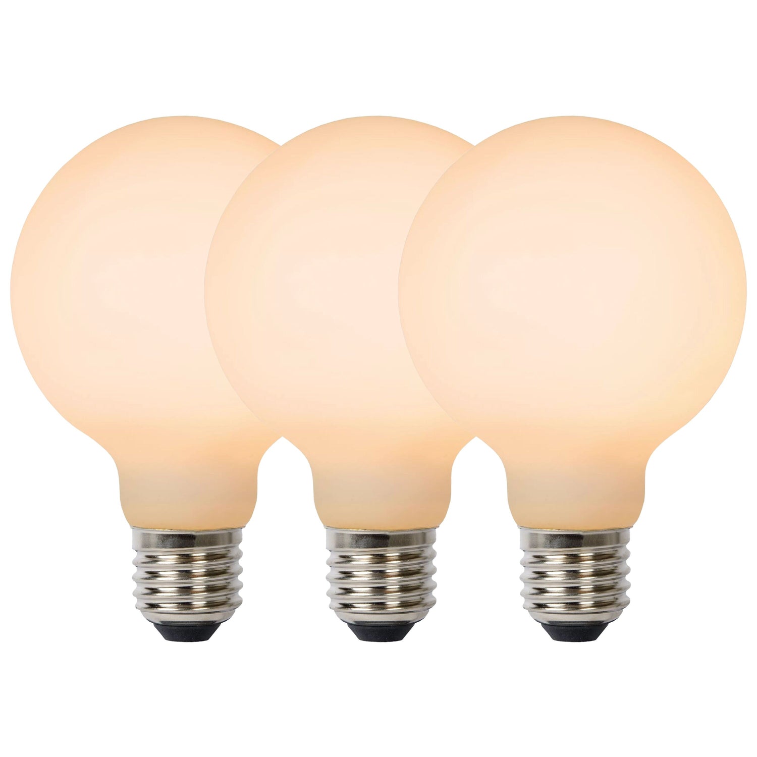 Lucide G125 Filament lamp - Opaal (set van 3)