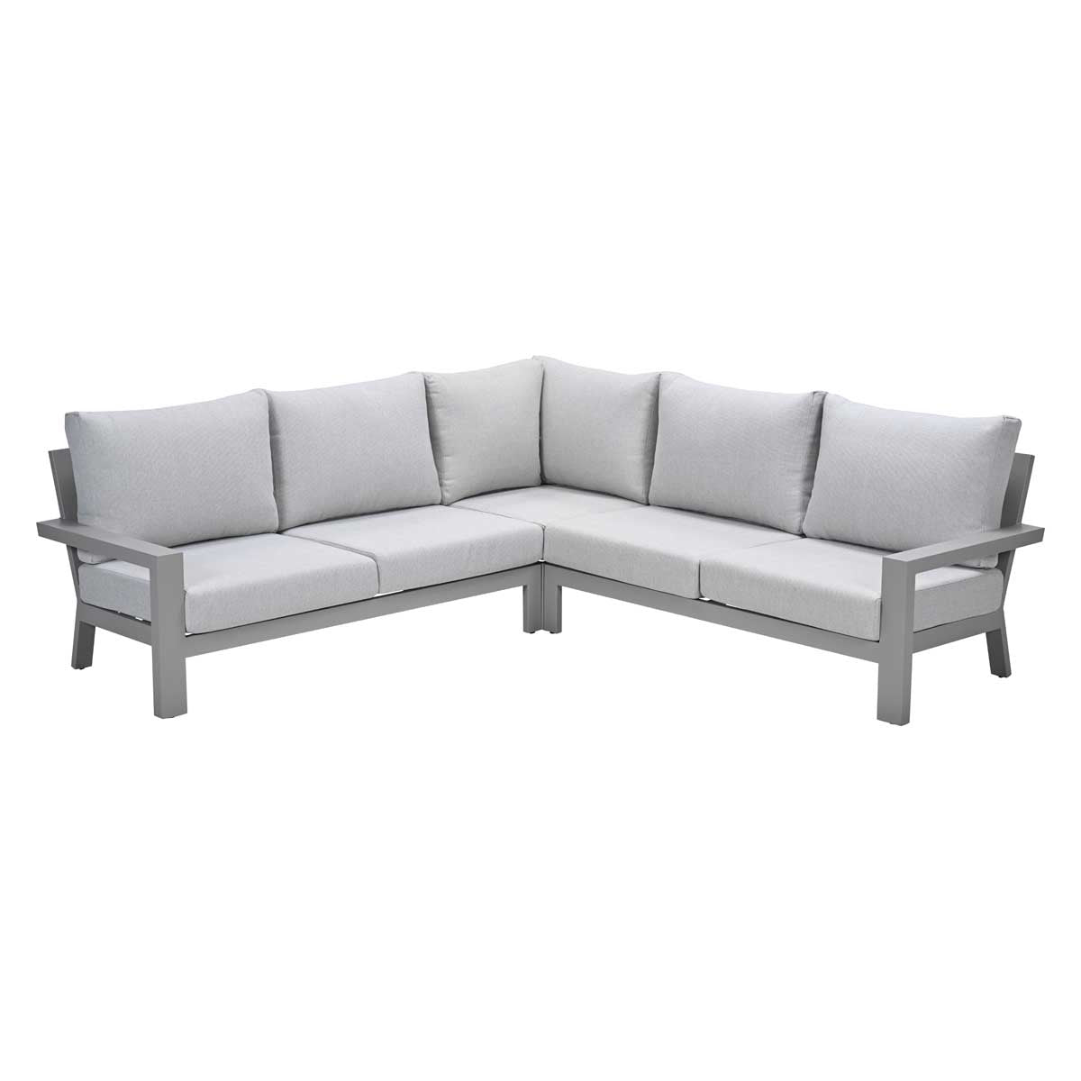 Geneva aluminium loungeset - taupe - valley sand