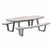 Bell aluminium picknick set ovaal - 220x193 cm - taupe