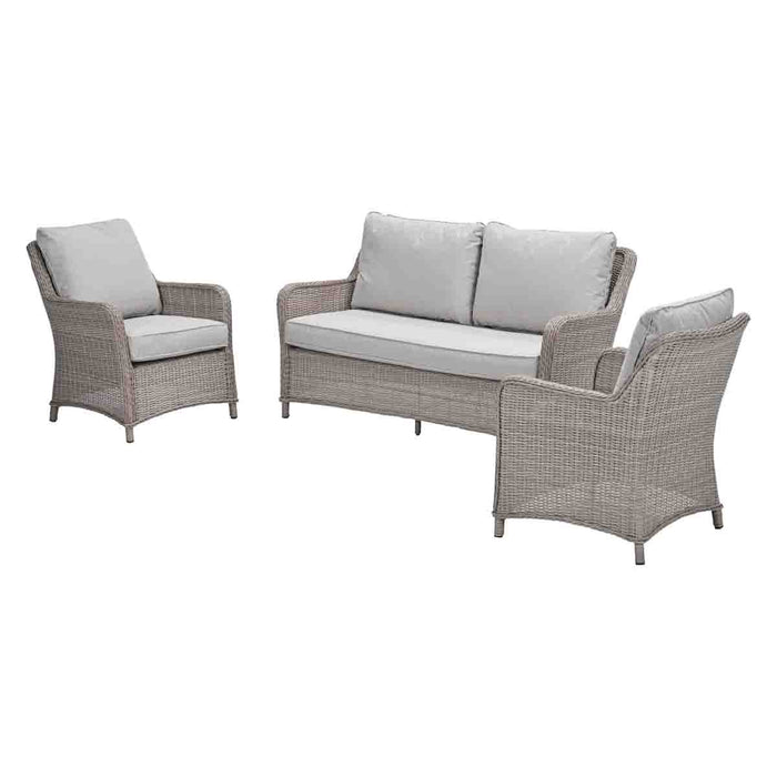 Jersey wicker loungeset - 3-delig - vintage willow