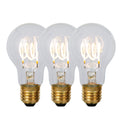 Lucide A60 Filament lamp - Transparant (set van 3)