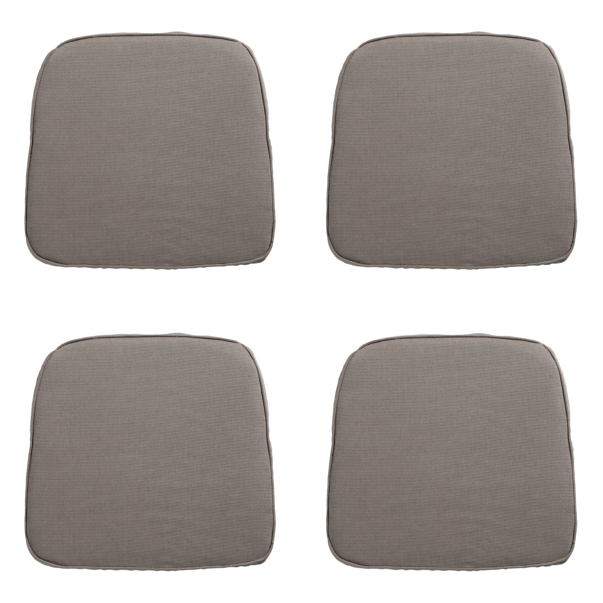 Madison -  Zitkussen Wicker Rib liver - Ca. 48x48 cm - Set van 4