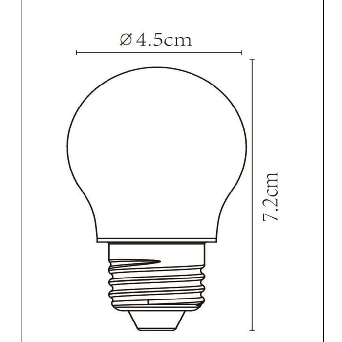 Lucide G45 Filament lamp - Transparant (set van 4)