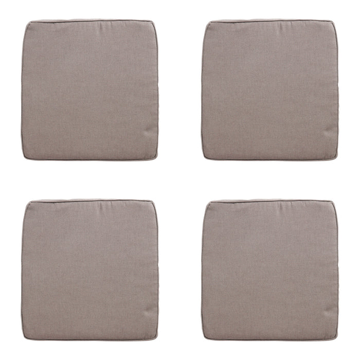 Madison -  Zitkussen Wicker Rib liver - Ca. 48x48 cm - Set van 4