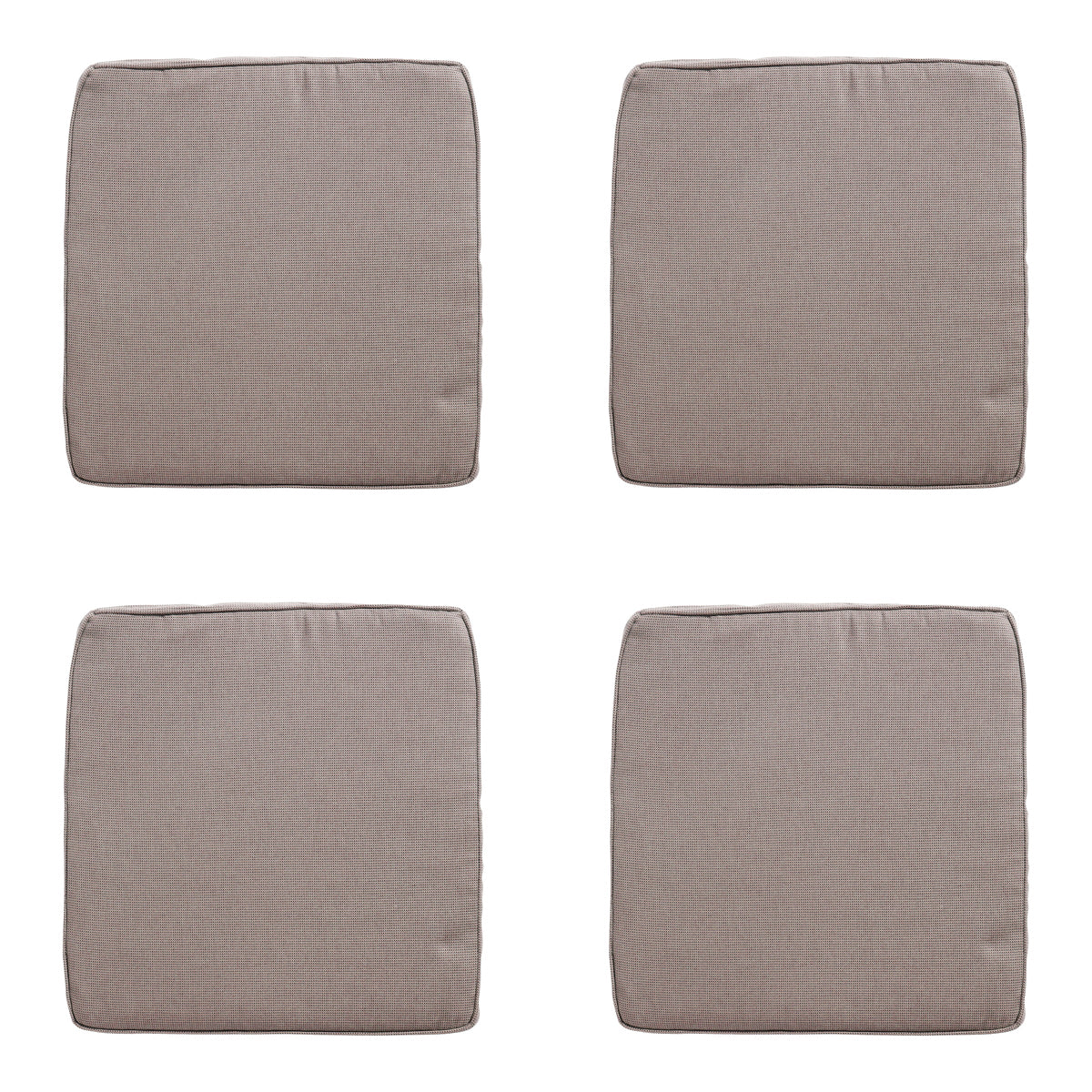 Madison -  Zitkussen Wicker Rib liver - Ca. 48x48 cm - Set van 4