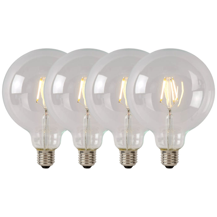 Lucide G95 Class B Filament lamp - Transparant (set van 4)